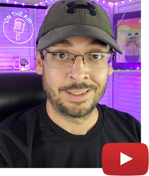 Michael Tilford on his webcam.